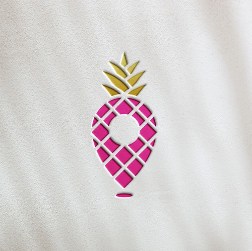 Vacation rental logo with the title 'Logo design concept for The Vacation Host & Co.'