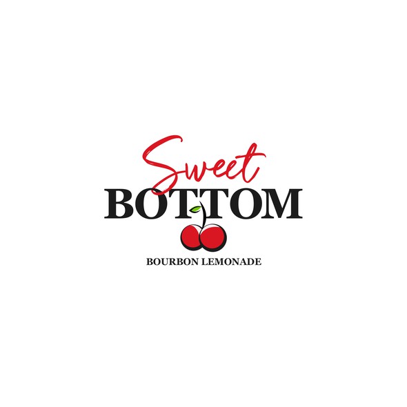 Cherry design with the title 'Creative Logo for Sweet Bottom'