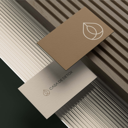 Yoga studio design with the title 'Minimal and elegant Logo for Casa De Detox'