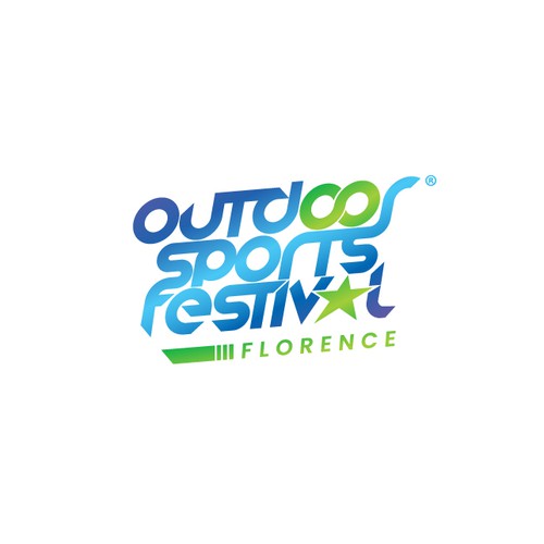 Winner logo with the title 'Logo Concept for Outdoor Sports Festival'
