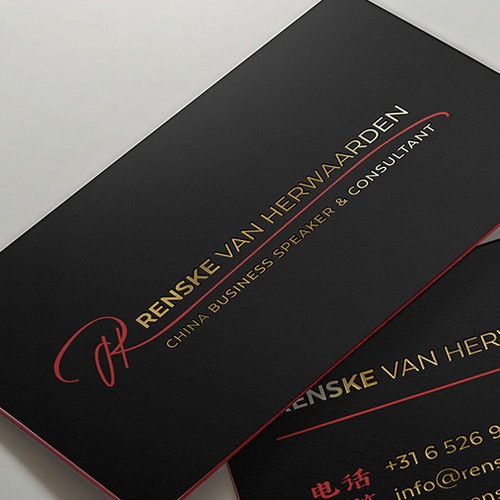 Classic design with the title 'Logo and business card design'