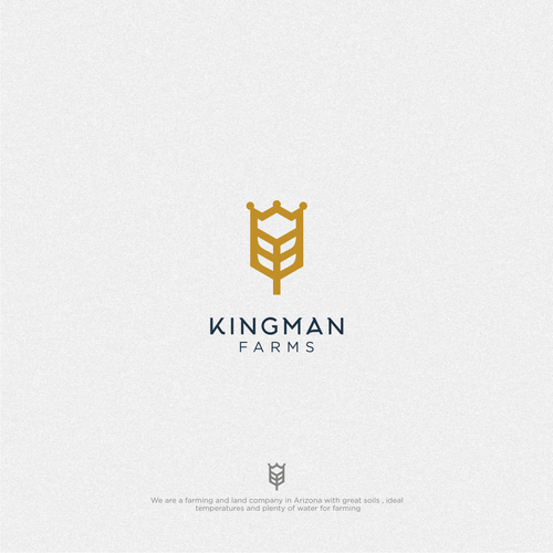 Agriculture brand with the title 'Kingman Farms'