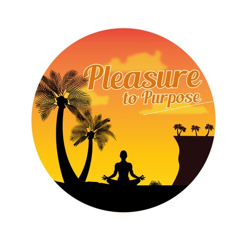 Palm tree logo with the title 'Pleasure to Purpose'