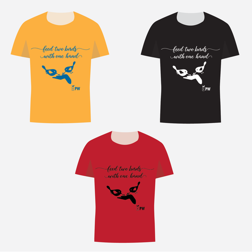 Hand t-shirt with the title 'T-Shirt Design'