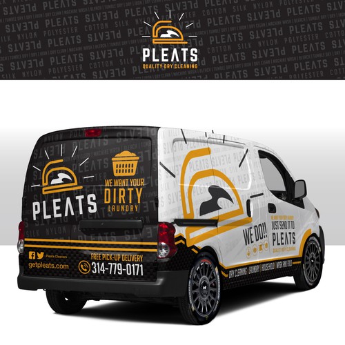 Laundry design with the title 'Laundry Van Wrap'