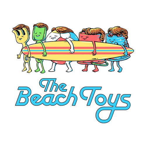 Toy design with the title 'The Beach Toys'