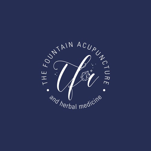 Crystals logo with the title 'Spritiual Acupuncture Clinic'