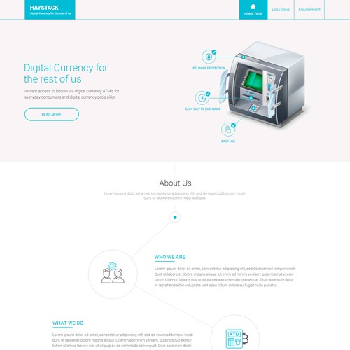 Bitcoin website with the title 'Digital Currency Access/Bitcoin Website'