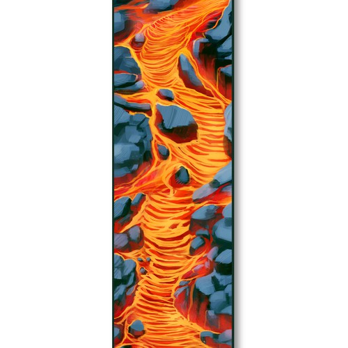 Photoshop illustration with the title 'Awesome oozy flowing lava illustration wanted'
