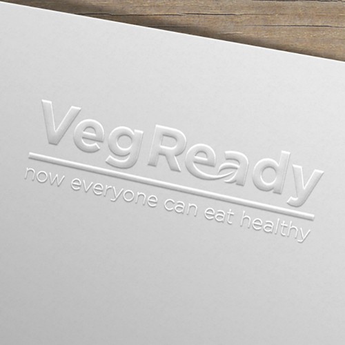 Flower logo with the title 'Veg Ready Logo'