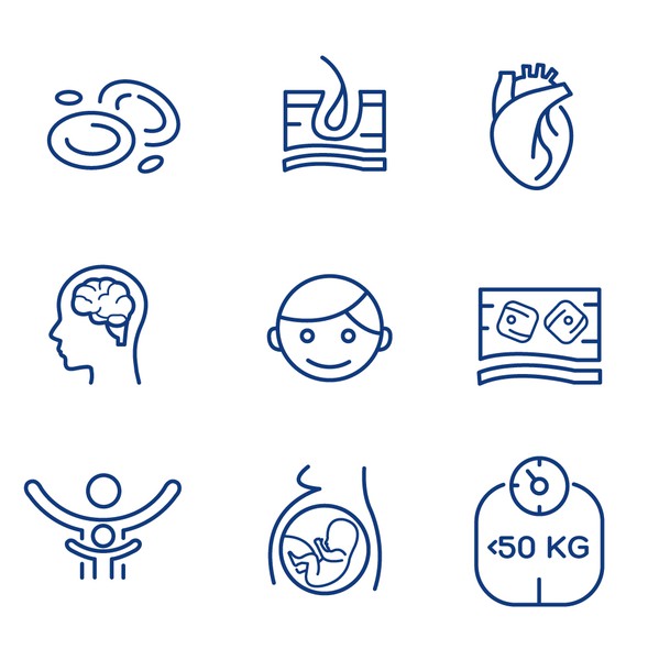 Viral design with the title 'Medical website icons'