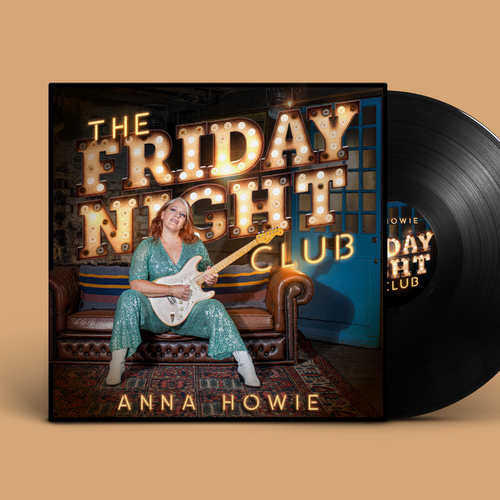 Vinyl record design with the title 'Album Cover'