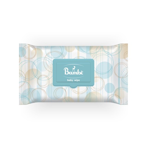 Baby packaging with the title 'Baby Wipes'