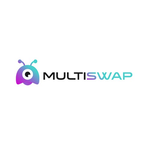 Cryptocurrency logo with the title 'Alien icon for MultiSwap'