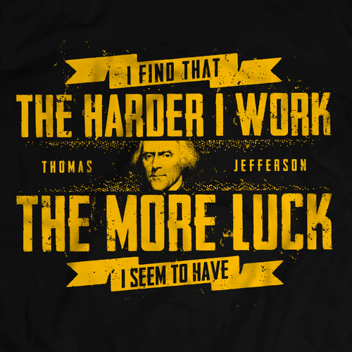 American t-shirt with the title 'Quote Design'