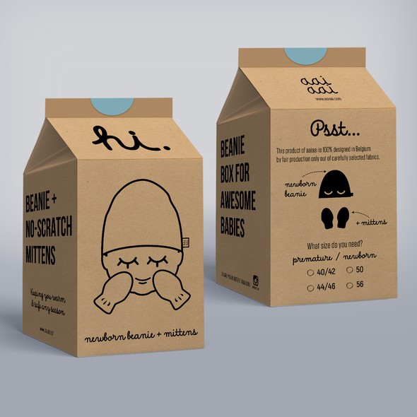 Box packaging with the title 'package and Logo design'