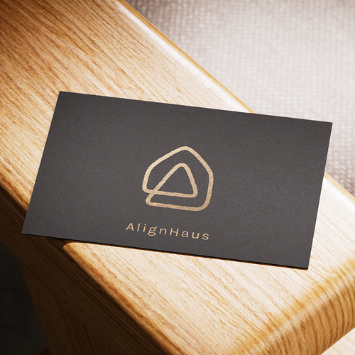 Mindfulness logo with the title 'Logo Design for AlignHaus - Modern Yoga and Wellness Brand'