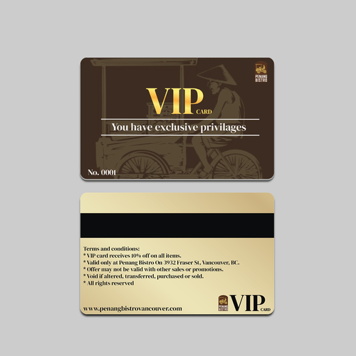 VIP design with the title 'VIP Card'