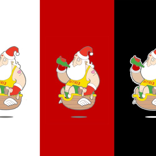 Christmas t-shirt with the title 'Retired Santa'