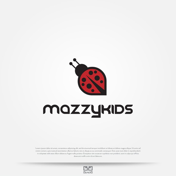 Ladybug logo with the title 'Lady bug inspired logo'