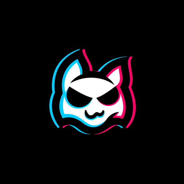 Glitch design with the title 'Wildcat Logo'
