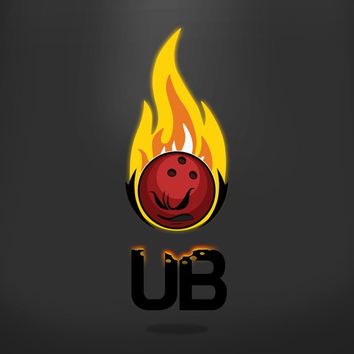 Bowling logo with the title 'super logo for a bowlign thing'