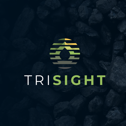 Drop design with the title 'Creative logo design for TriSight.'