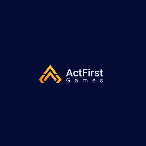 Developer logo with the title 'ActFirst Logo Design'