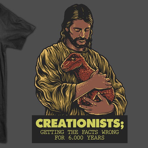 Art t-shirt with the title 'Total Tees: Creationists'