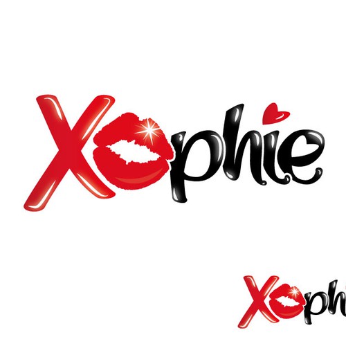 Lips design with the title 'Xophie'