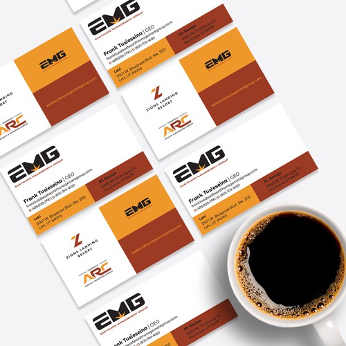 Resort design with the title 'EMG'