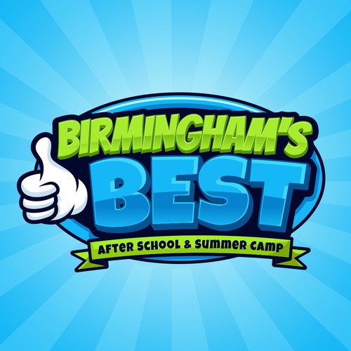Summer camp logo with the title 'Birmingham's BEST After School & Summer Camp'