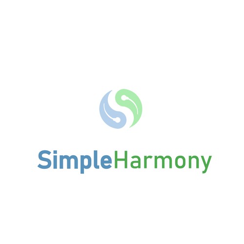 Harmony logo with the title 'Logo design for medical & pharmaceutical industry'