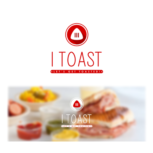 Toast logo with the title 'Logo concept for a toasted sandwich restaurant'