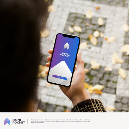 Origami logo with the title 'Omni Rocket'