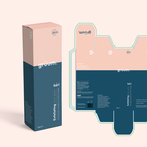 Contemporary packaging with the title 'Face Wash Design entry'