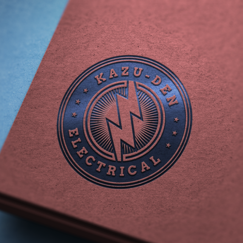 Electrical brand with the title 'Construction Company Logo Design'