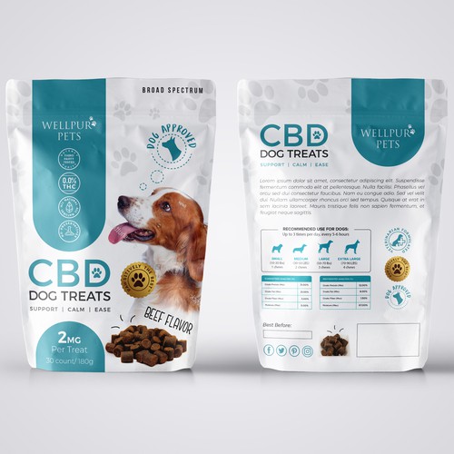 Home design with the title 'package and Logo design'