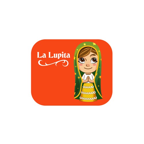Cultural design with the title 'A doll design to celebrate La Lupita for Holy Week'