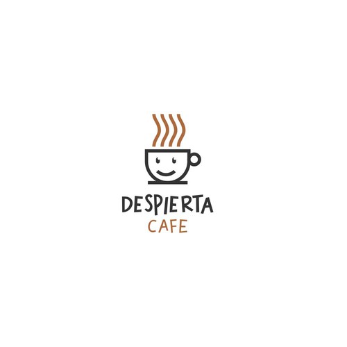 Cafeteria design with the title 'DESPIERTA CAFE'