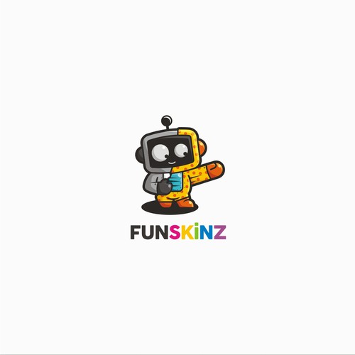 Adorable logo with the title 'FunSkinz'