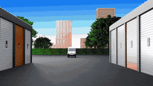 Blender 3D design with the title 'Storage 24'