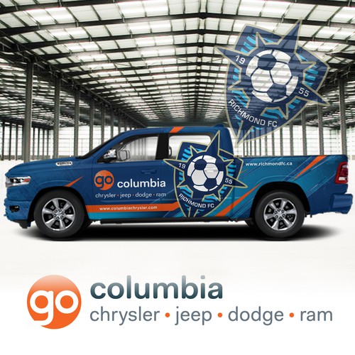 Full-color design with the title 'RAM 1500 Full Wrap'