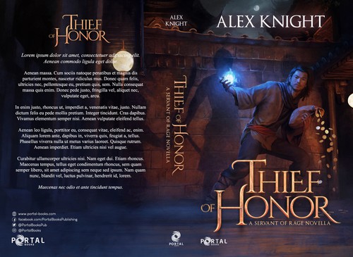 Painting book cover with the title 'Thief of Honor - Book Cover'