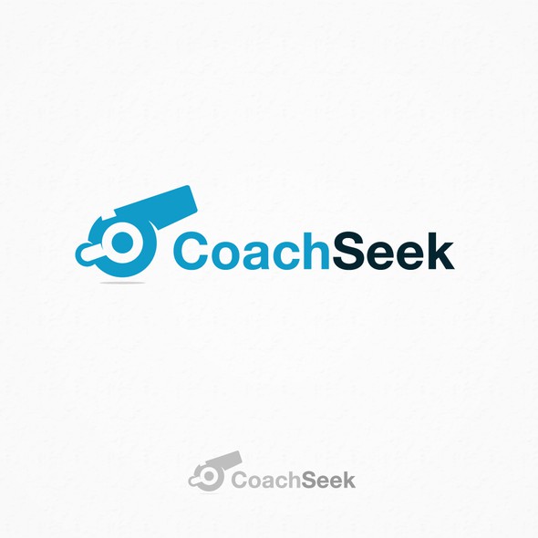 Announcement design with the title 'Coach Seek - Logo Design'