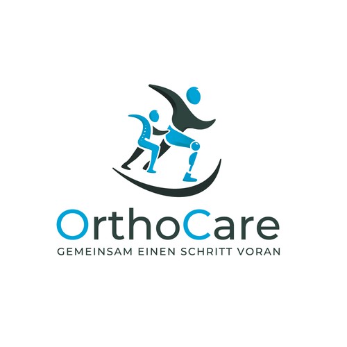 Orthopedic logo with the title 'Gründung Sanitätshaus Orthocare, Orthopädietechnik und individuelle Prothetik'