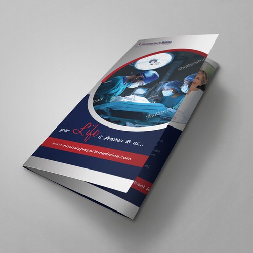Orthopedic design with the title 'Orthopedic Trifold Brochure '