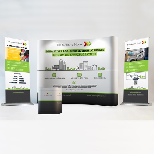 Exhibition design with the title 'Booth Design'