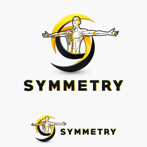Performance design with the title 'Symmetry Logo Design'