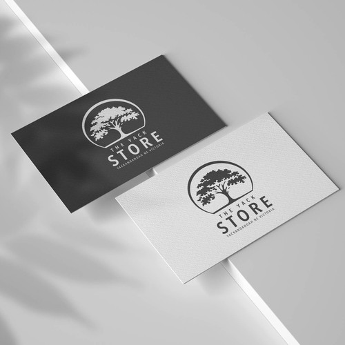 Oak tree design with the title 'Logo design for The Yack Store'